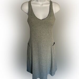 Eddie Bauer Green   Gray Sleeveless Mini Dress- S green gray , cotton spandex